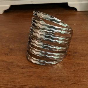 Chunky silver bracelet